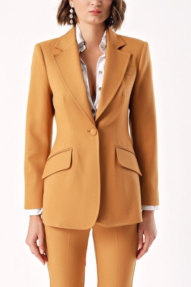 Beige Classic blazer jacket 61171