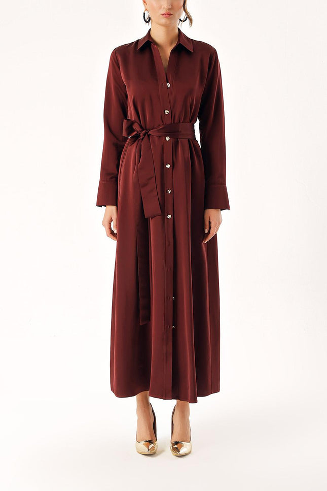 Plum Wide cut shirt dress 94373