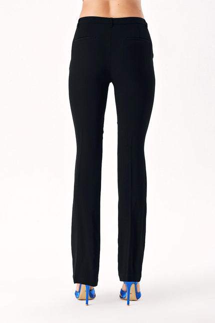 Black Five pocket tube leg trousers 41642