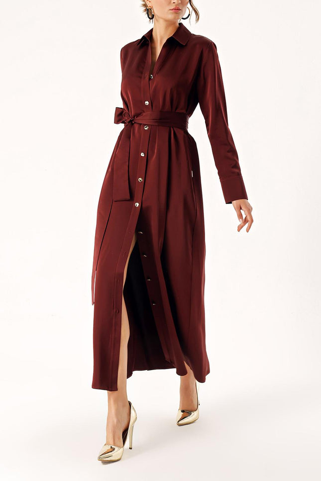 Plum Wide cut shirt dress 94373