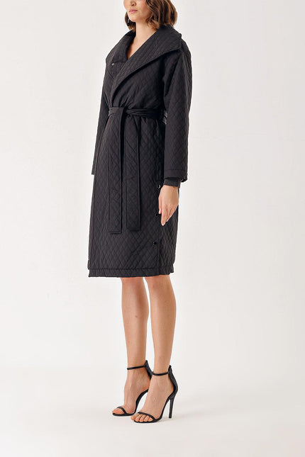 Black Quilted coat 21289