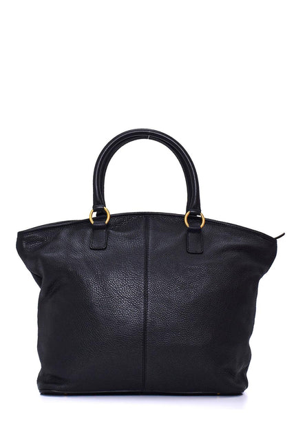 Black Leather bag with accessory detail 23010