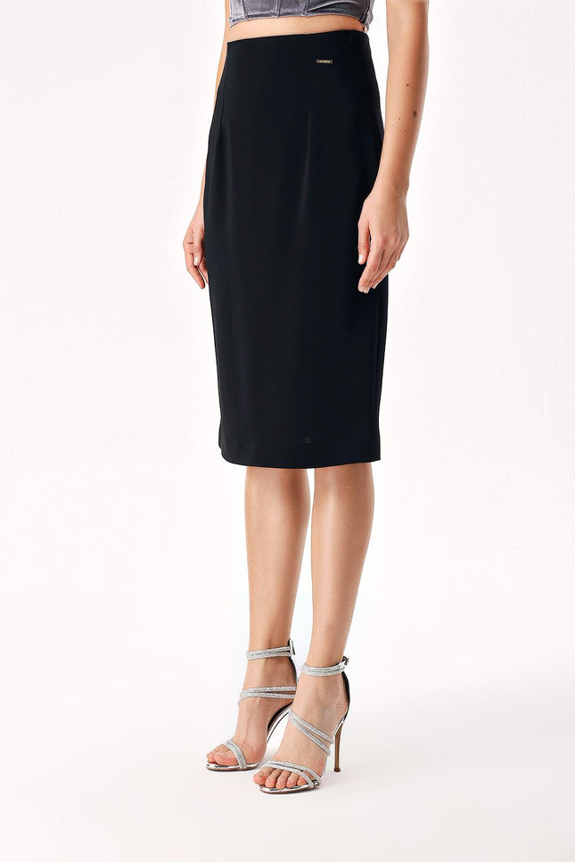 Black High waist pencil skirt 81279