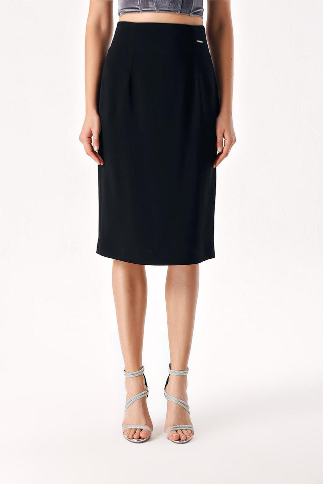 Black High waist pencil skirt 81279