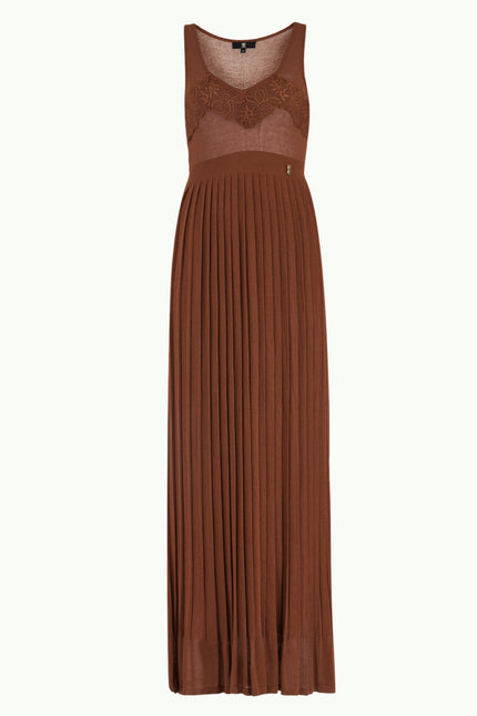 Cinnamon Pleated knit dress 28450